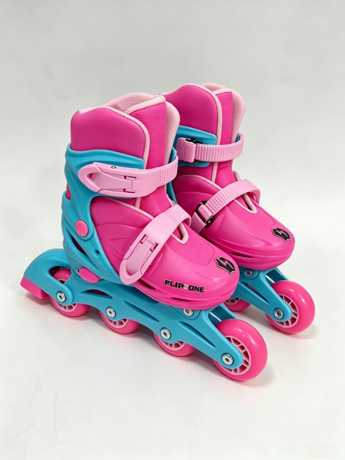 Patins Ajustavel Flipzone inline 4 Rodas rosa Tam 35 a 38