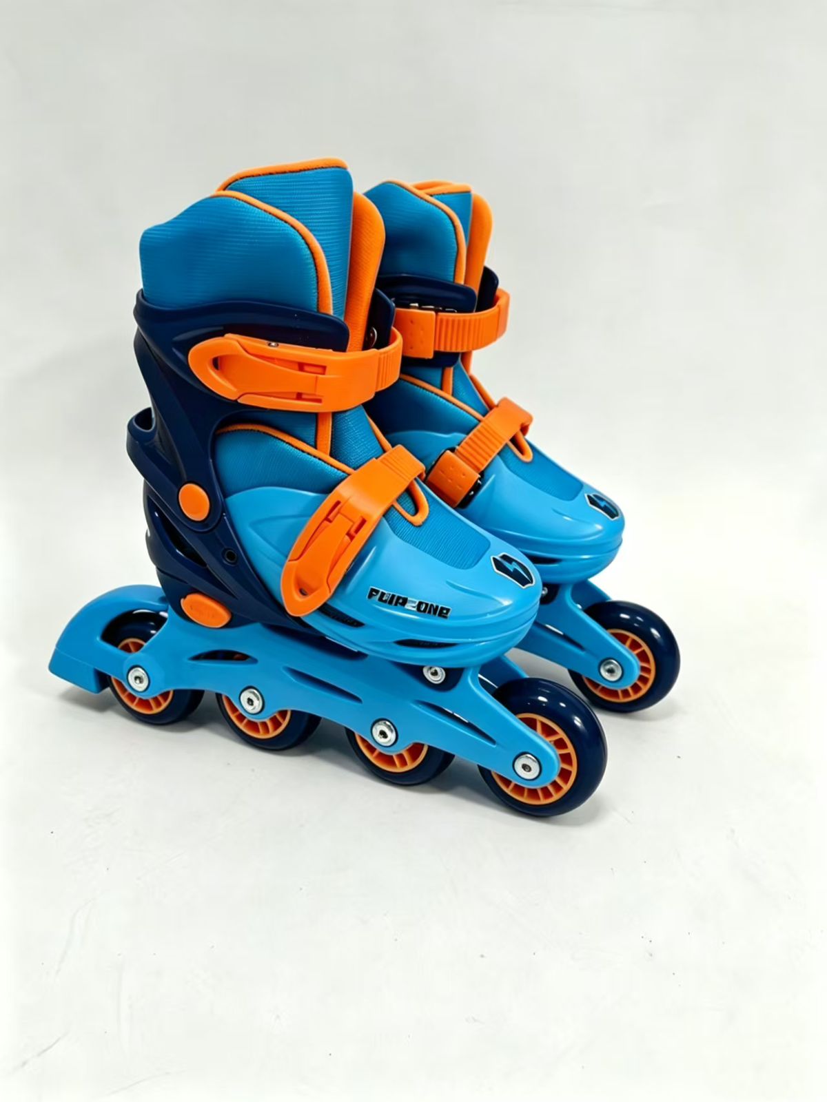 Patins ajustável Flipzone Inline 4 Rodas Azul Tam 35 a 38