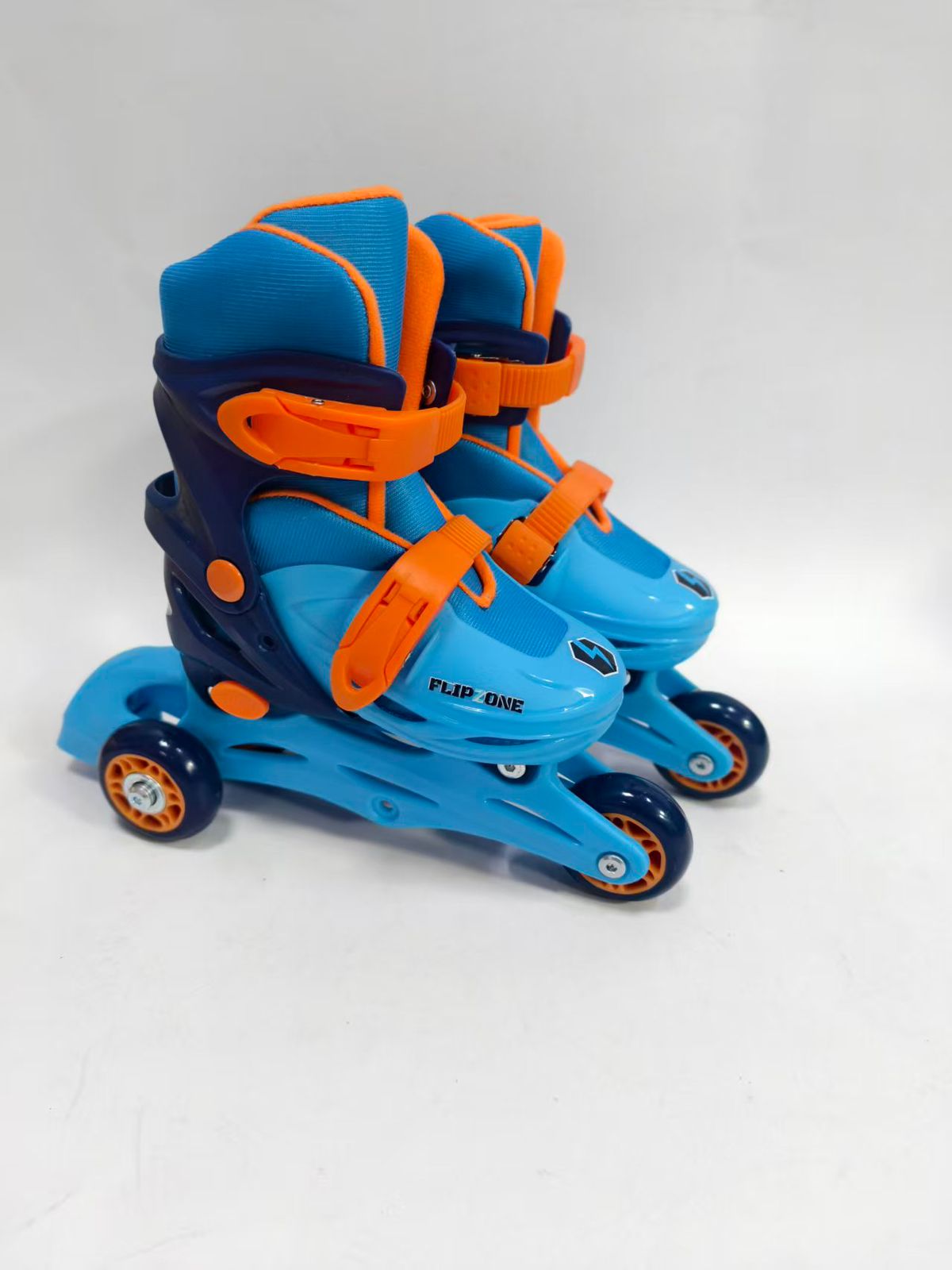 Patins ajustável Flipzone azul 3 rodas Tam 31 a 34