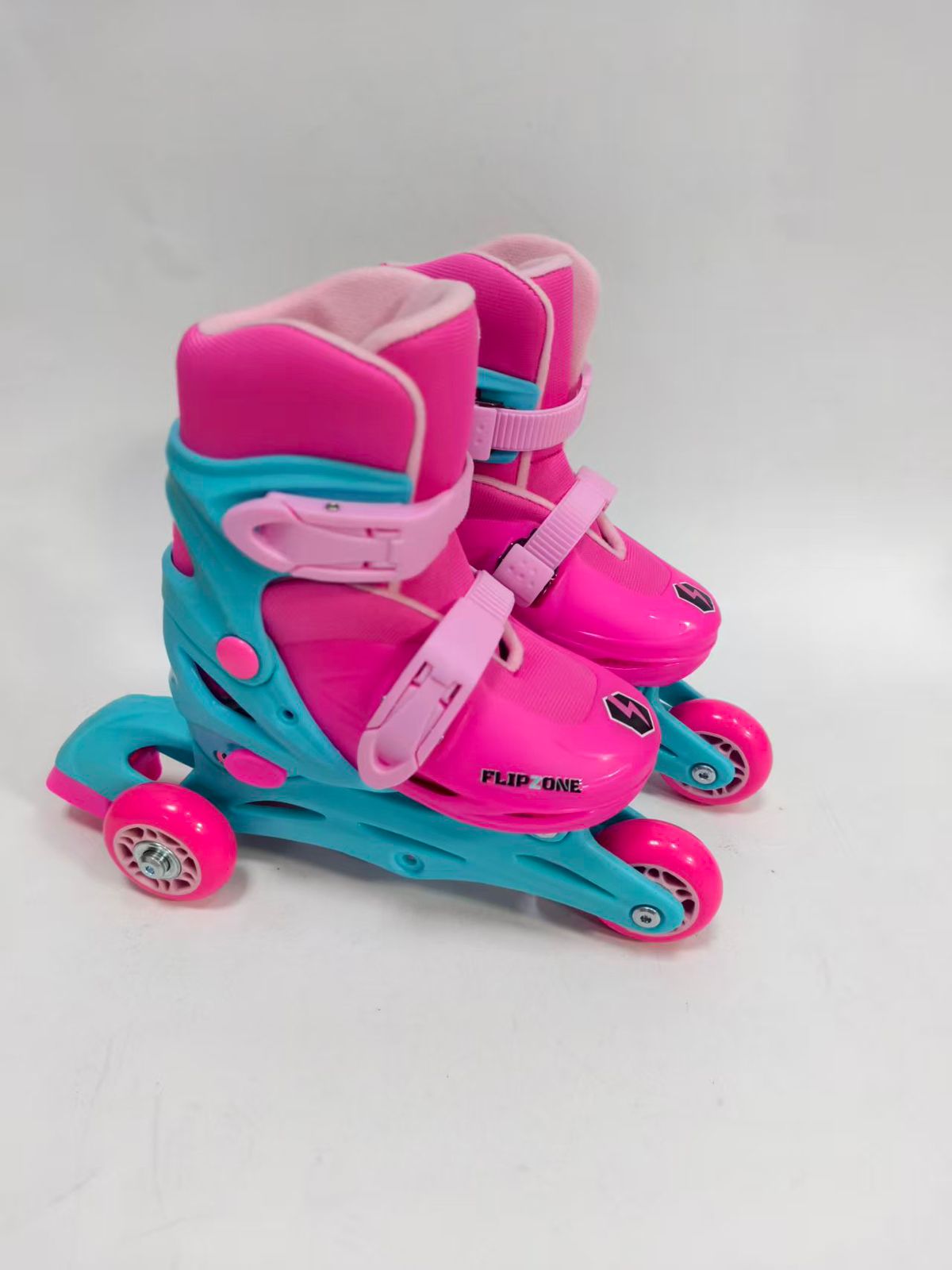 Patins ajustável Flipzone rosa 3 Rodas Tam 31 a 34
