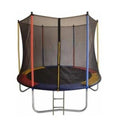 Cama elástica Pula Pula Flipzone colorida com escada 2,44 x 1,80cm